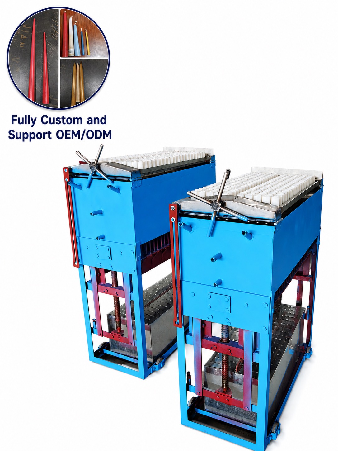 Taper / Church Candle Machine with Clamping Wax Tray